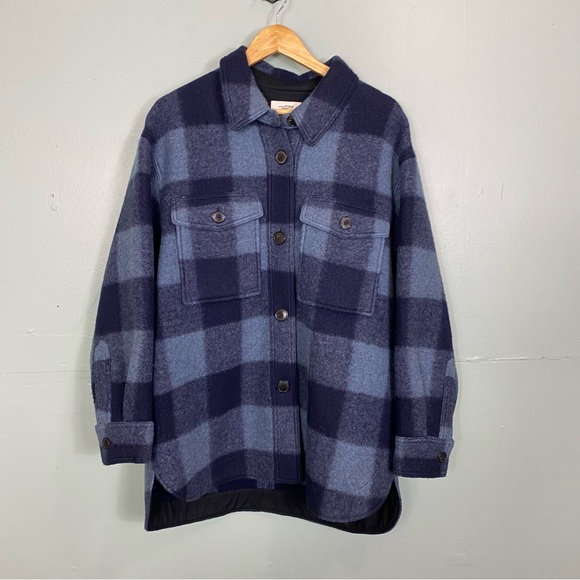 Isabel Marant Jackets & Blazers - Isabel Marant‎ Harveli Jacket Blue Plaid Shacket Large